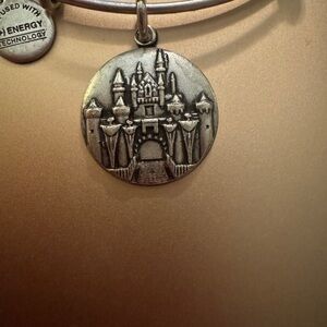 Disney Alex & Ani Silver Castle Charm Bracelet